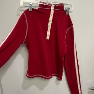 Long sleeve red shirt